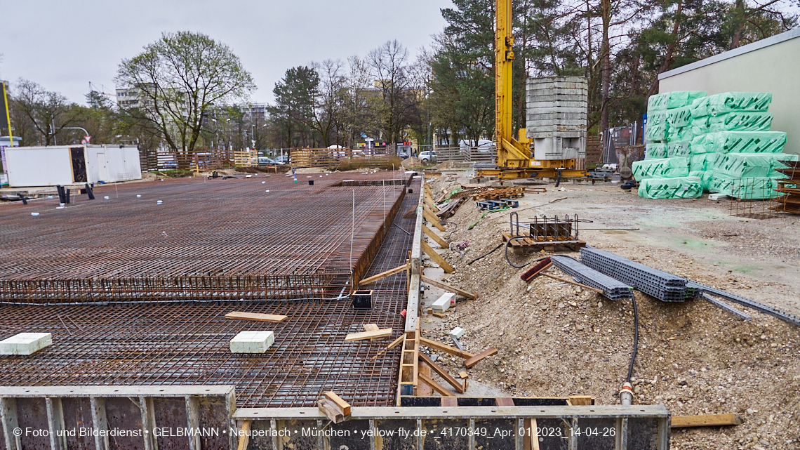01.04.2023 - Baustelle zum Haus für Kinder in Neuperlach